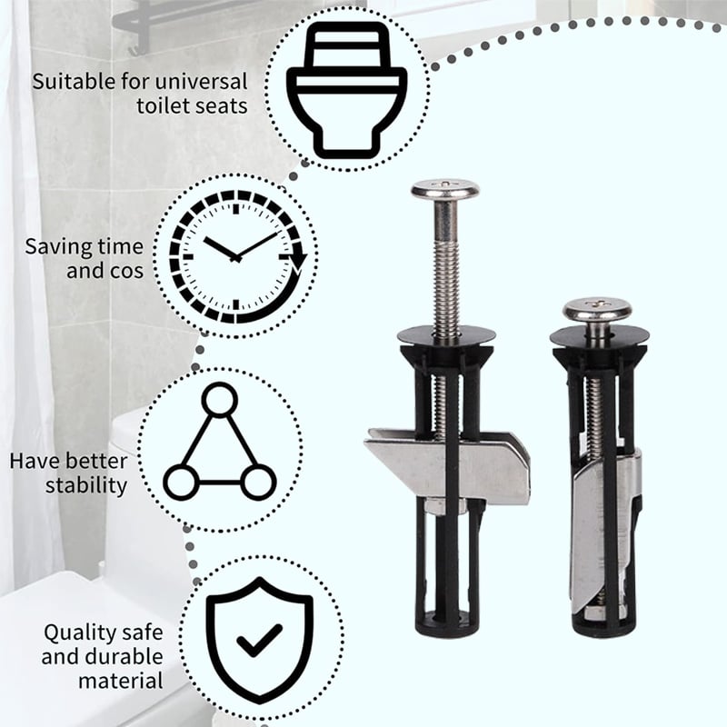 Kit de Tornillos para Asiento de Inodoro
