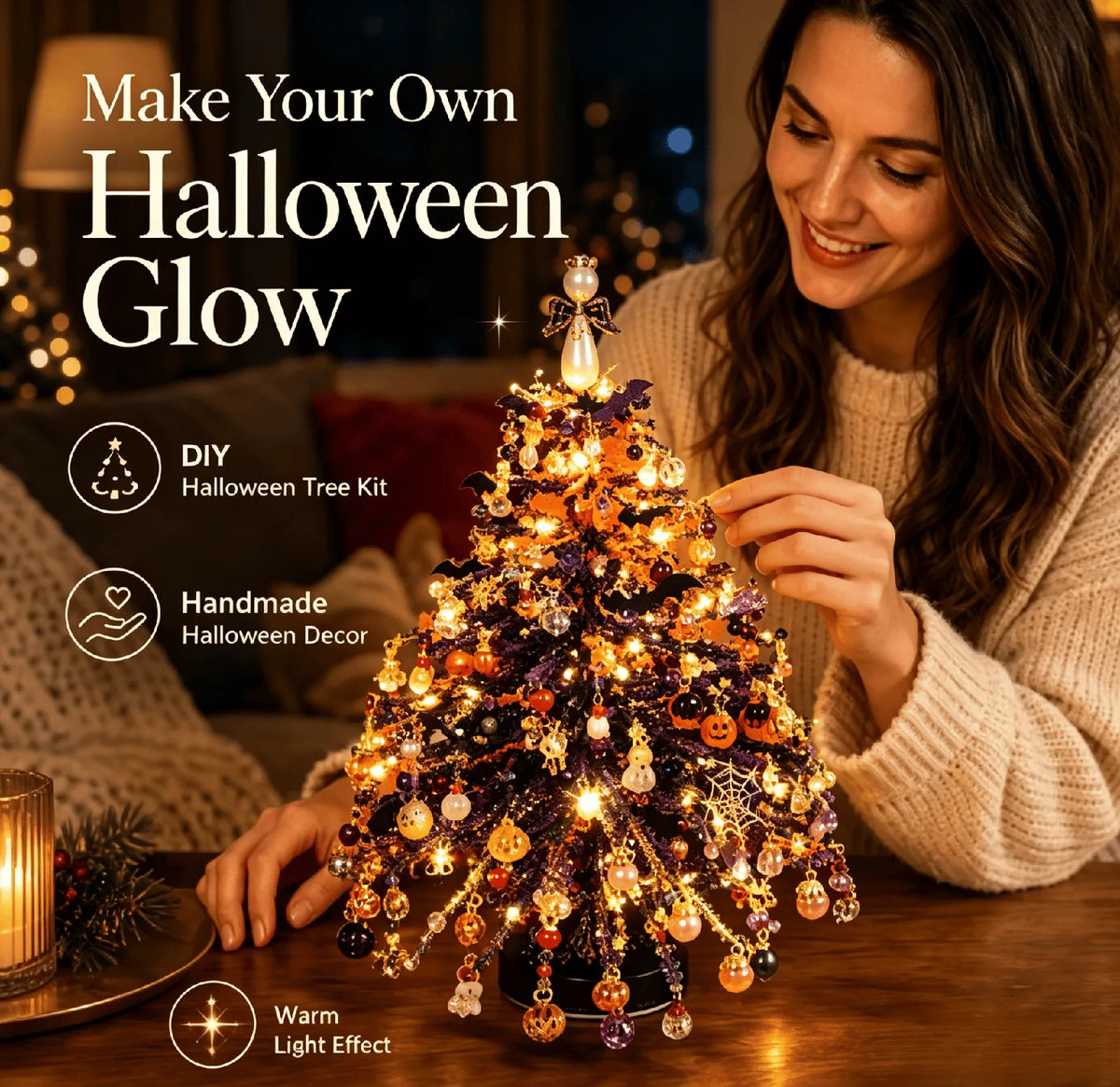Kit DIY para árbol de Navidad de abalorios