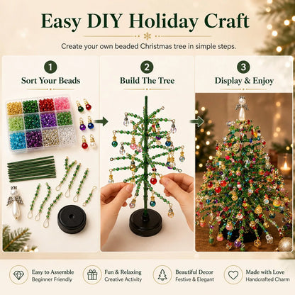 Kit DIY para árbol de Navidad de abalorios