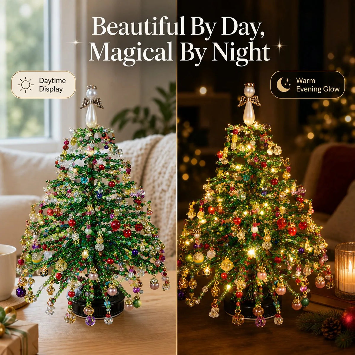 Kit DIY para árbol de Navidad de abalorios