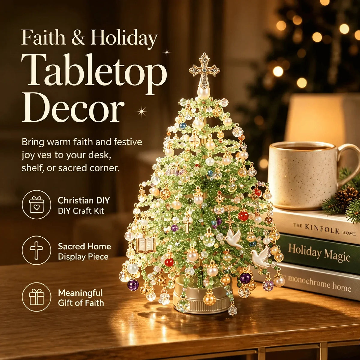Kit DIY para árbol de Navidad de abalorios