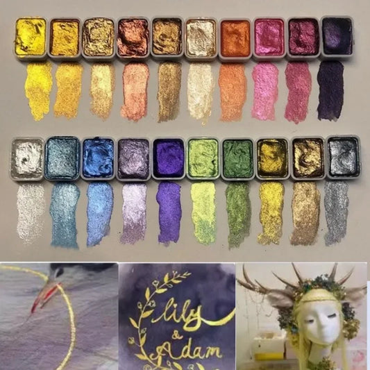 Kolorful - Pigmento Mineral en Polvo para Acuarela 20 Colores
