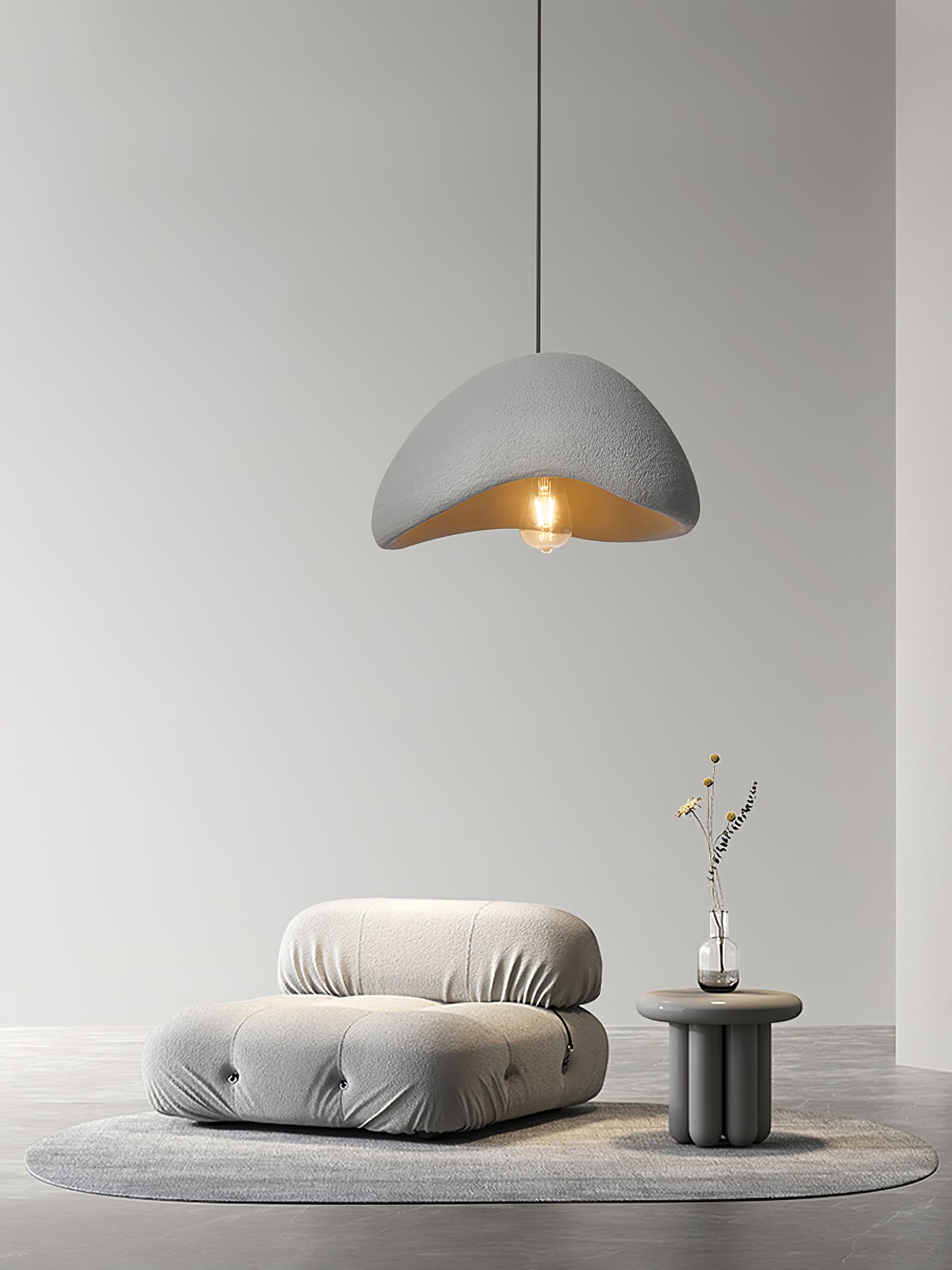Lámpara Colgante Cocoon Wabi-Sabi, Estilo A