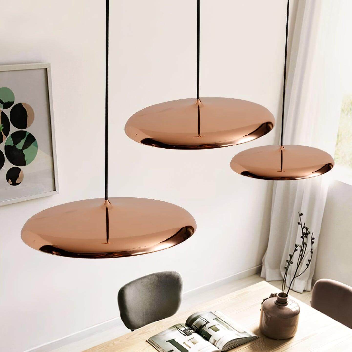 Lámpara Colgante con Forma Simple para Interiores Modernos