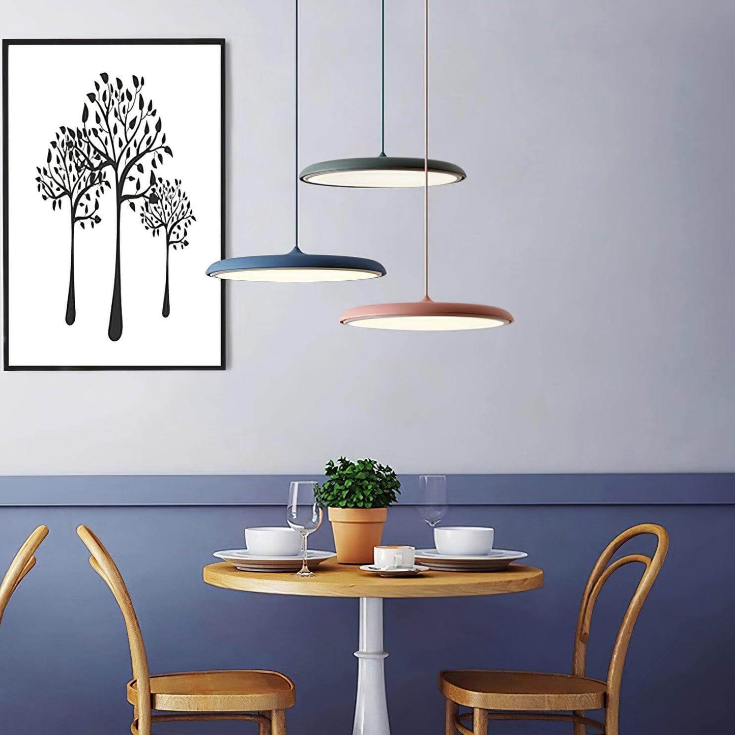 Lámpara Colgante con Forma Simple para Interiores Modernos