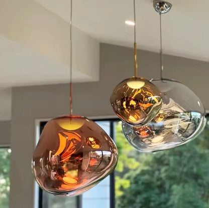 Lámpara Colgante de Vidrio Moderno para Interiores Elegantes