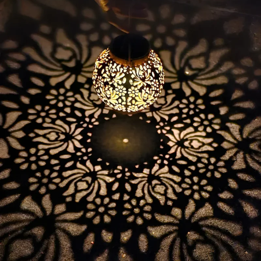 Lámpara Colgante Solar LED para Jardín Impermeable - RadiantGlow