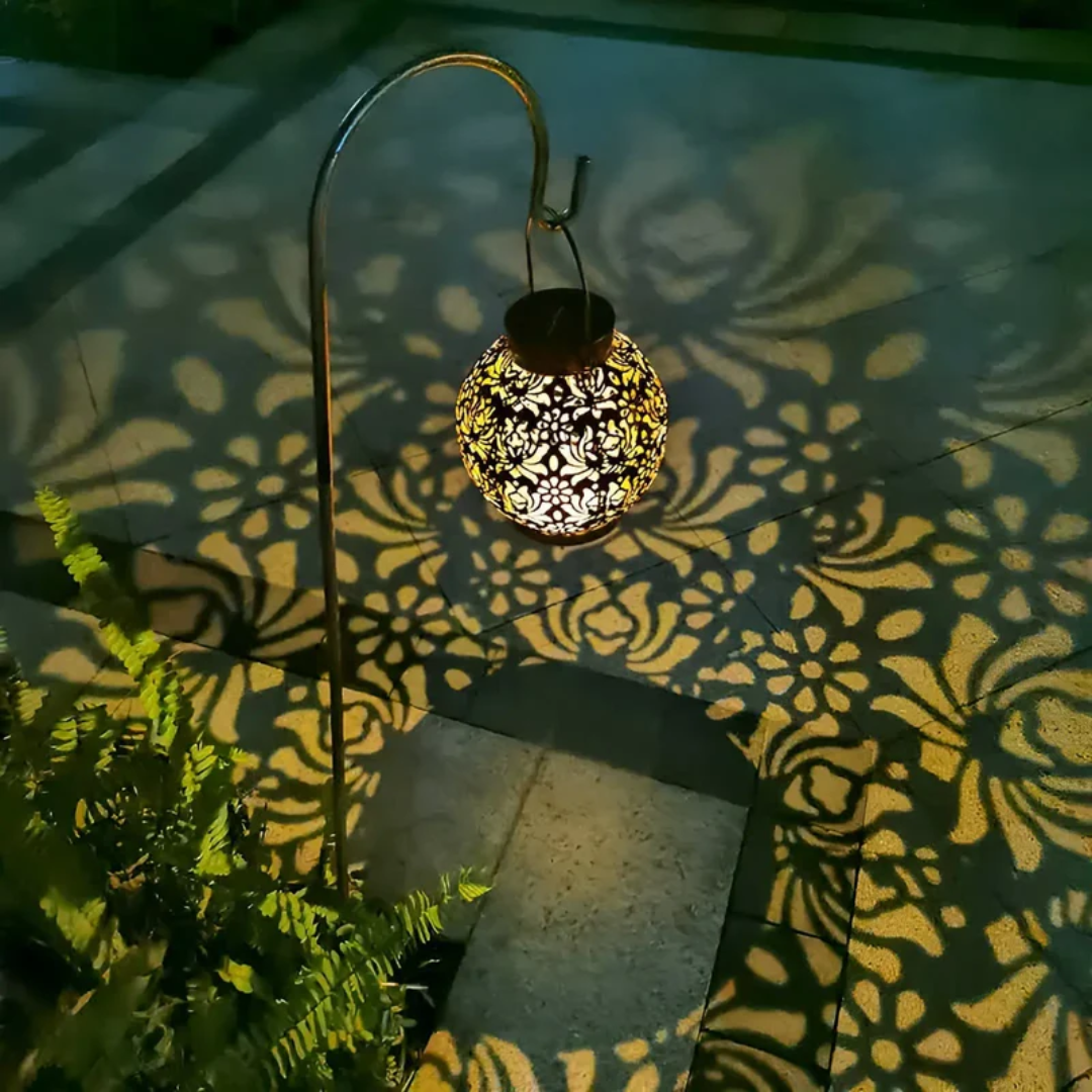 Lámpara Colgante Solar LED para Jardín Impermeable - RadiantGlow