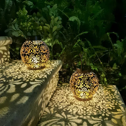 Lámpara Colgante Solar LED para Jardín Impermeable - RadiantGlow