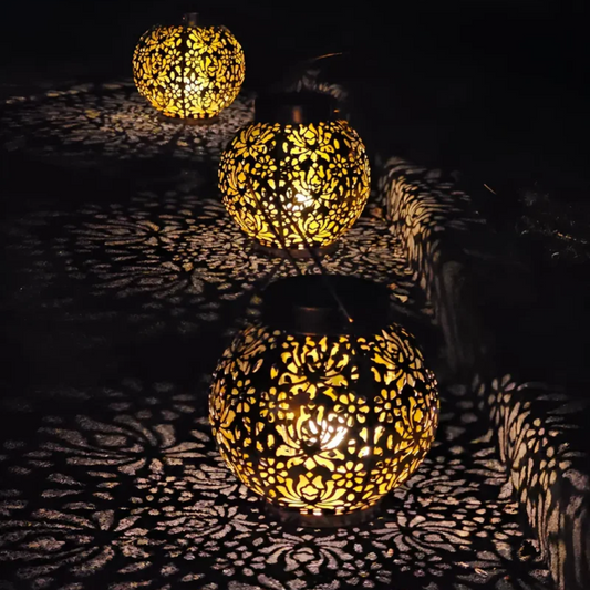 Lámpara Colgante Solar LED para Jardín Impermeable - RadiantGlow