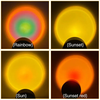 Lámpara de Atardecer con 4 Colores - GlowSphere