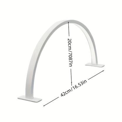 Lámpara de Escritorio LED en Forma de Media Luna | Luz Metálica Ajustable USB