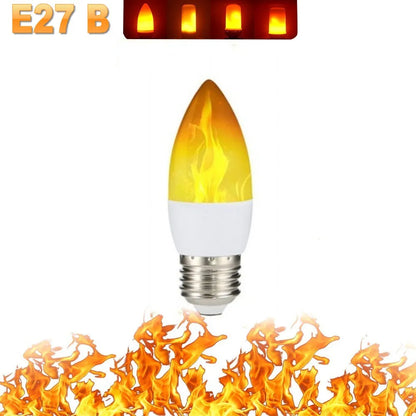 LÁMPARA DE FIESTA CON LUZ DE LLAMA LED - 4 MODOS SIMULANDO FUEGO