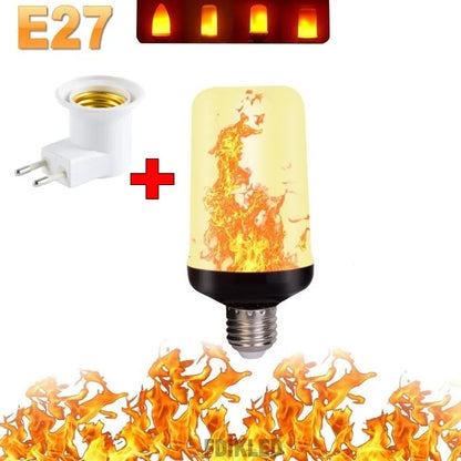 LÁMPARA DE FIESTA CON LUZ DE LLAMA LED - 4 MODOS SIMULANDO FUEGO