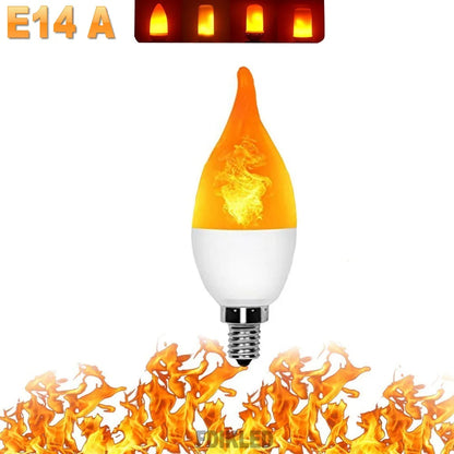 LÁMPARA DE FIESTA CON LUZ DE LLAMA LED - 4 MODOS SIMULANDO FUEGO