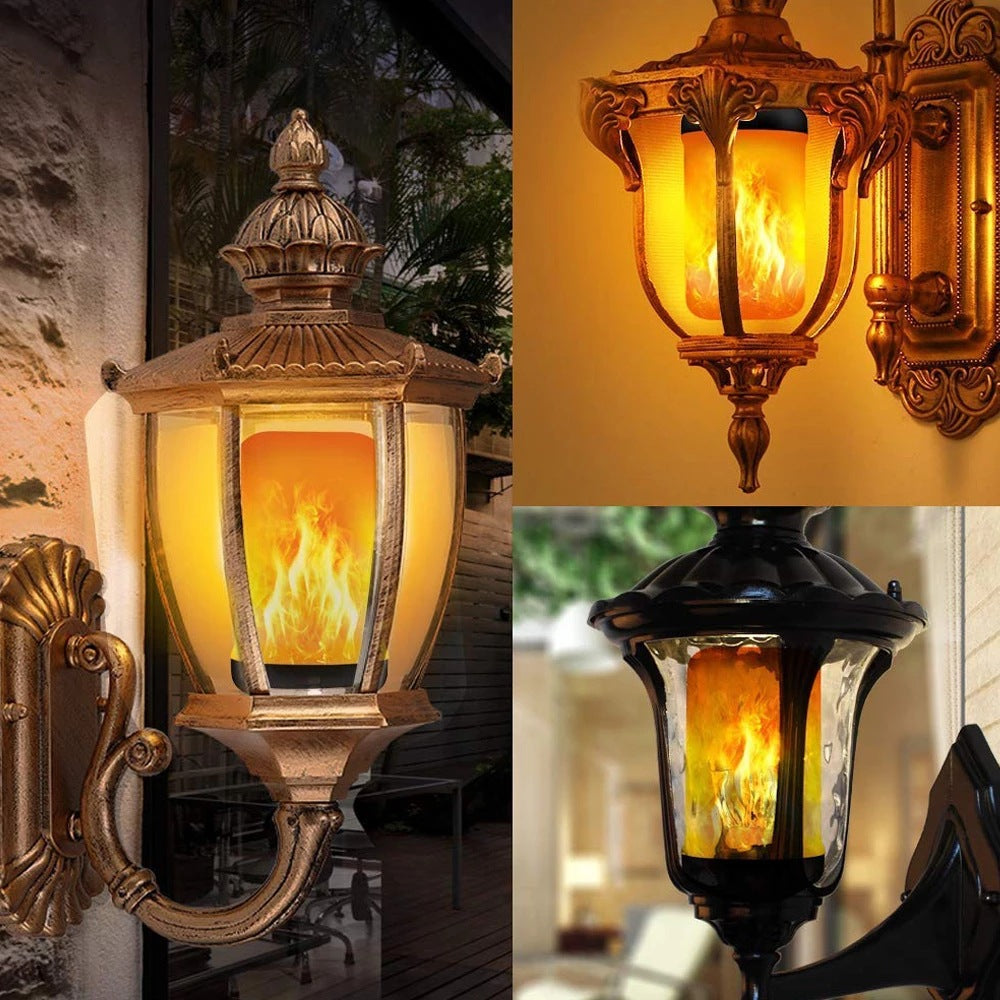 LÁMPARA DE FIESTA CON LUZ DE LLAMA LED - 4 MODOS SIMULANDO FUEGO