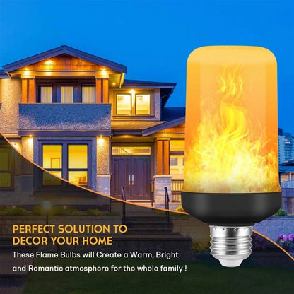 LÁMPARA DE FIESTA CON LUZ DE LLAMA LED - 4 MODOS SIMULANDO FUEGO