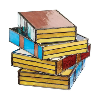 Lámpara de Libro de Vidrio Templado | Iluminación Artística Hecha a Mano