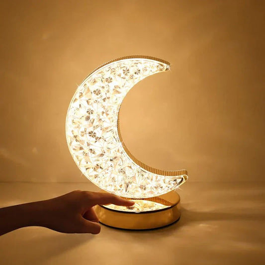 Lámpara de Mesa de Cristal Mágica con Función de Regulación - Celestia