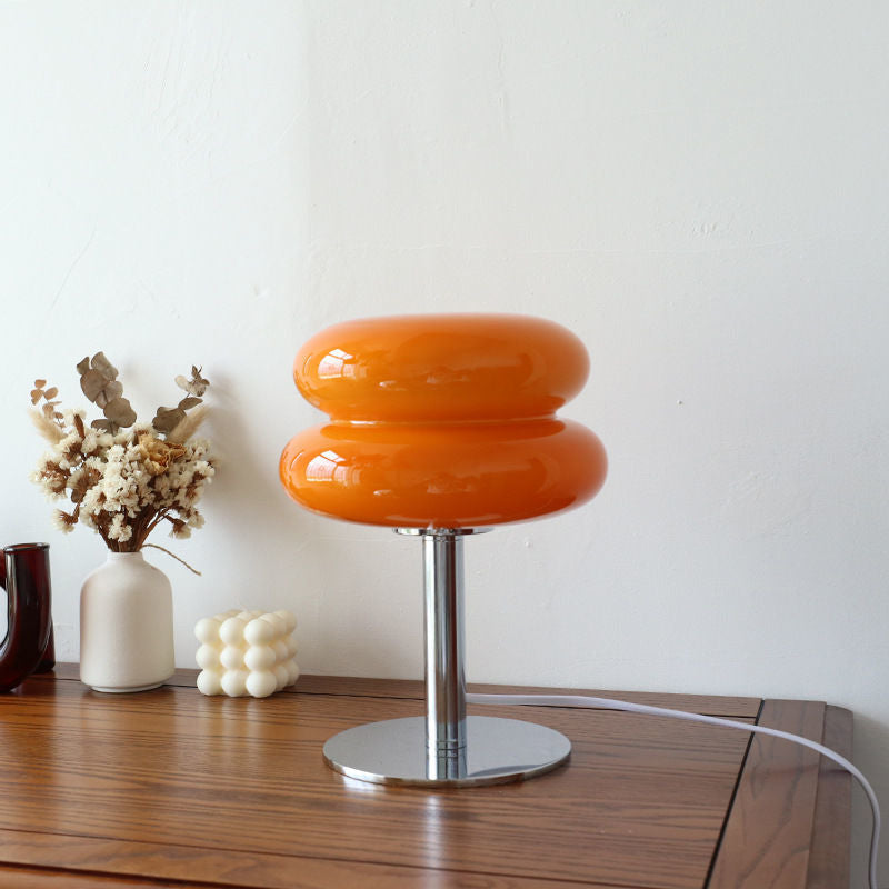 Lámpara de Mesa de Vidrio de Diseñador Italiano | Luz de Acento Moderna Retro