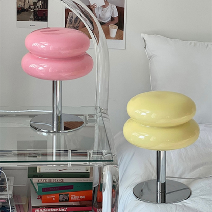 Lámpara de Mesa de Vidrio de Diseñador Italiano | Luz de Acento Moderna Retro