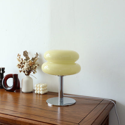 Lámpara de Mesa de Vidrio de Diseñador Italiano | Luz de Acento Moderna Retro