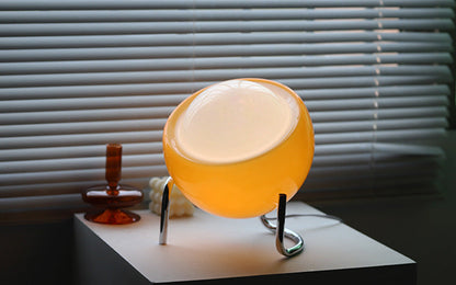 LÁMPARA DE MESA DE VIDRIO RETRO - ILUMINACIÓN NORDICA ATMOSFÉRICA