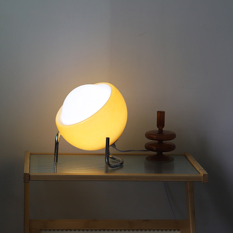 LÁMPARA DE MESA DE VIDRIO RETRO - ILUMINACIÓN NORDICA ATMOSFÉRICA