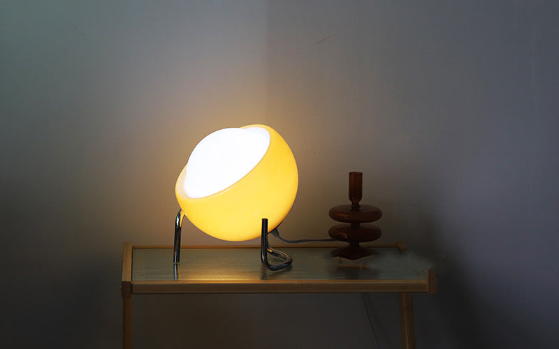 LÁMPARA DE MESA DE VIDRIO RETRO - ILUMINACIÓN NORDICA ATMOSFÉRICA