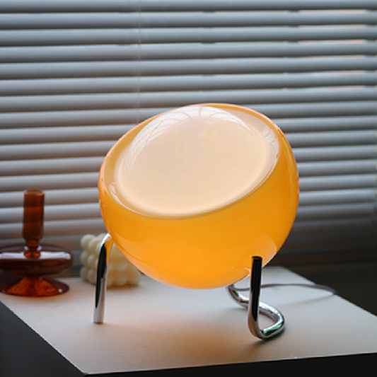 LÁMPARA DE MESA DE VIDRIO RETRO - ILUMINACIÓN NORDICA ATMOSFÉRICA