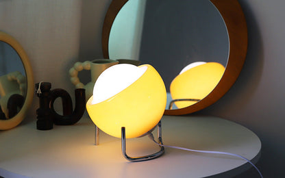 LÁMPARA DE MESA DE VIDRIO RETRO - ILUMINACIÓN NORDICA ATMOSFÉRICA