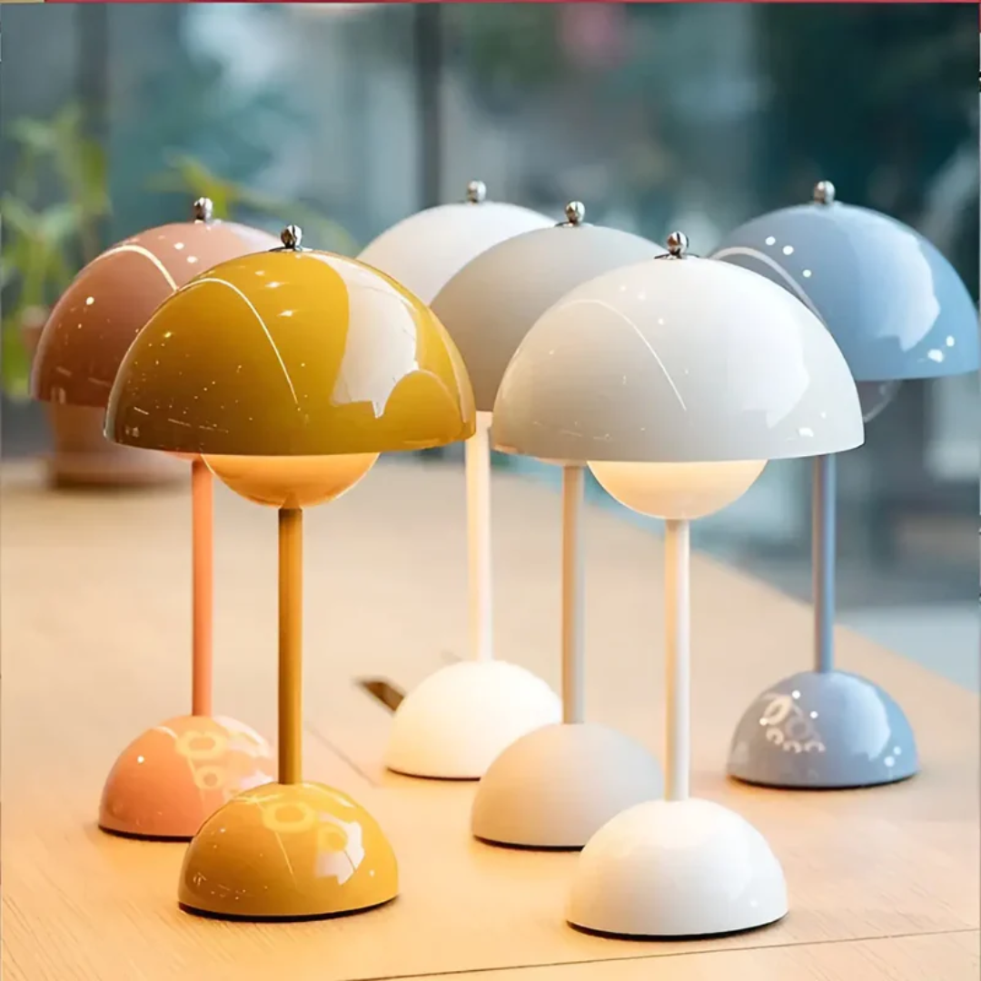 Lámpara de Mesa Escandinava con Toque Luminoso - NordicBeam