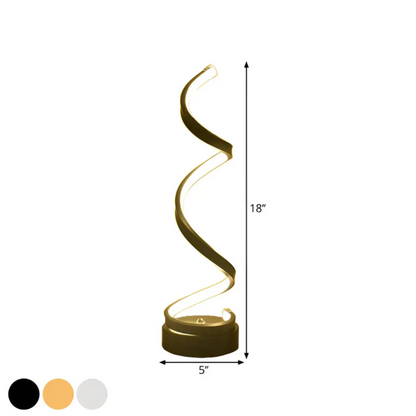 Lámpara de Mesa Espiral Moderna Regulable - LumaSpiral