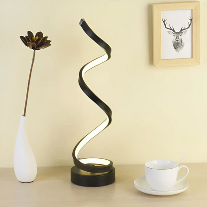 Lámpara de Mesa Espiral Moderna Regulable - LumaSpiral