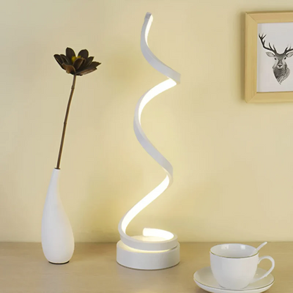 Lámpara de Mesa Espiral Moderna Regulable - LumaSpiral