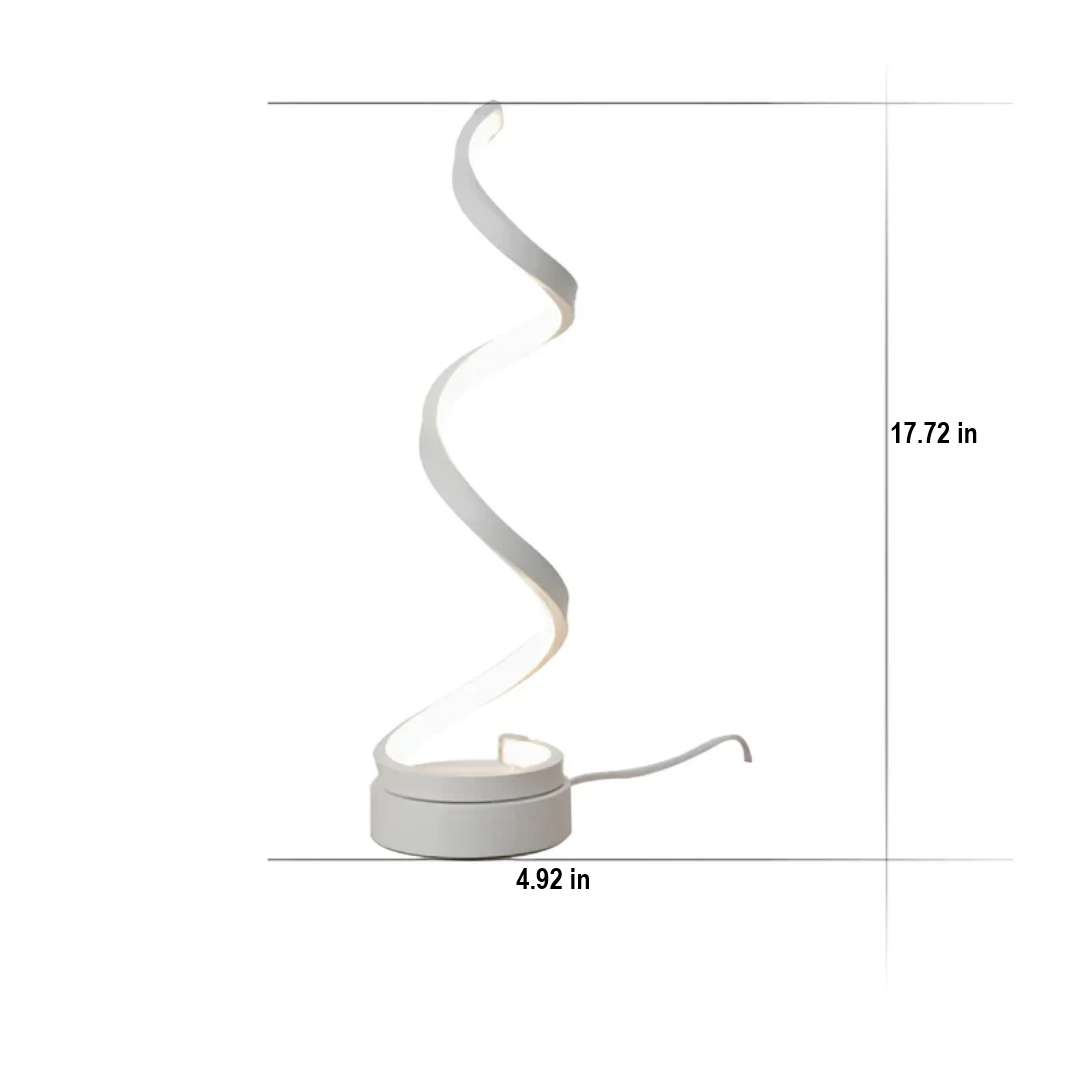 Lámpara de Mesa Espiral Moderna Regulable - LumaSpiral