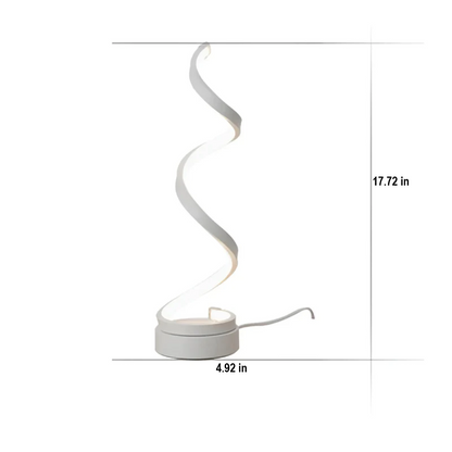 Lámpara de Mesa Espiral Moderna Regulable - LumaSpiral