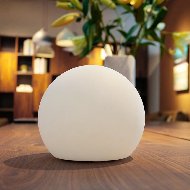 Lámpara de Mesa Inalámbrica LED Esférica Luz Ambiental Recargable | Zenari