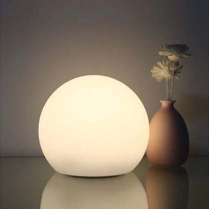 Lámpara de Mesa Inalámbrica LED Esférica Luz Ambiental Recargable | Zenari