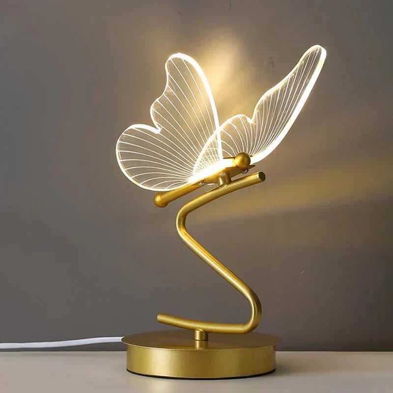 Lámpara de Mesa LED Mariposa de Lujo - ButterflyLuxe