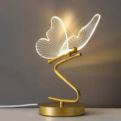 Lámpara de Mesa LED Mariposa de Lujo - ButterflyLuxe