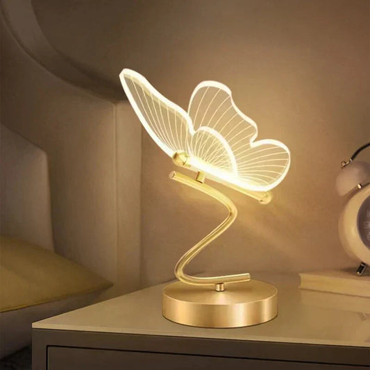 Lámpara de Mesa LED Mariposa de Lujo - ButterflyLuxe