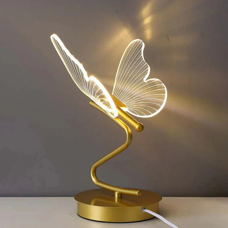 Lámpara de Mesa LED Mariposa de Lujo - ButterflyLuxe