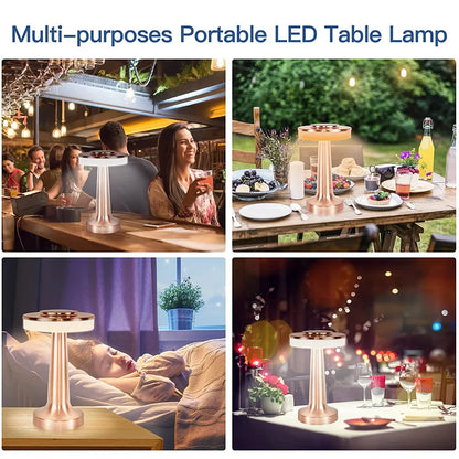 Lámpara de Mesa LED Portátil Inalámbrica Clásica - LumiCrest