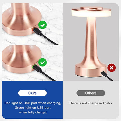Lámpara de Mesa LED Portátil Inalámbrica Clásica - LumiCrest