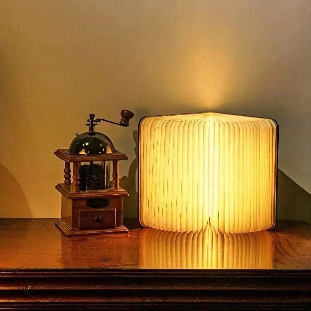 Lámpara de Mesa Lumibook | Luz Recargable Plegable 360°