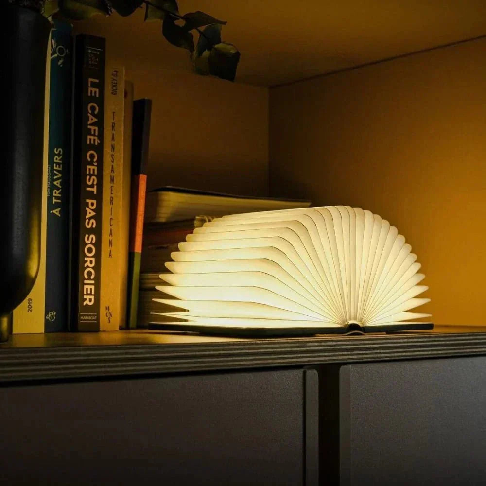 Lámpara de Mesa Lumibook | Luz Recargable Plegable 360°