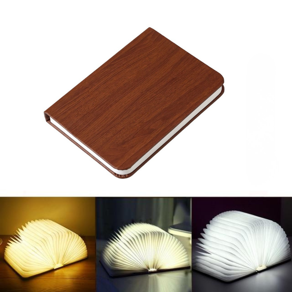 Lámpara de Mesa Lumibook | Luz Recargable Plegable 360°