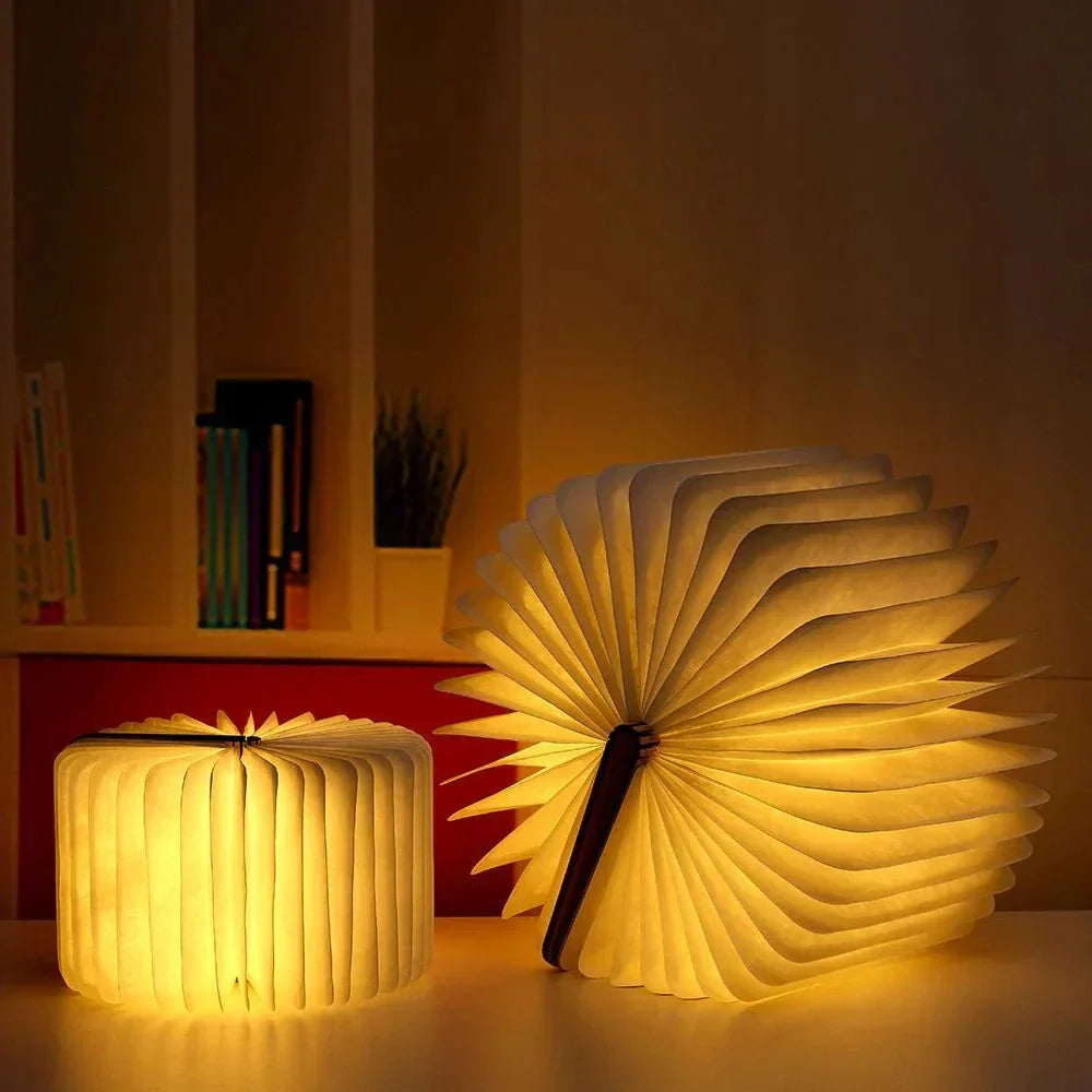 Lámpara de Mesa Lumibook | Luz Recargable Plegable 360°