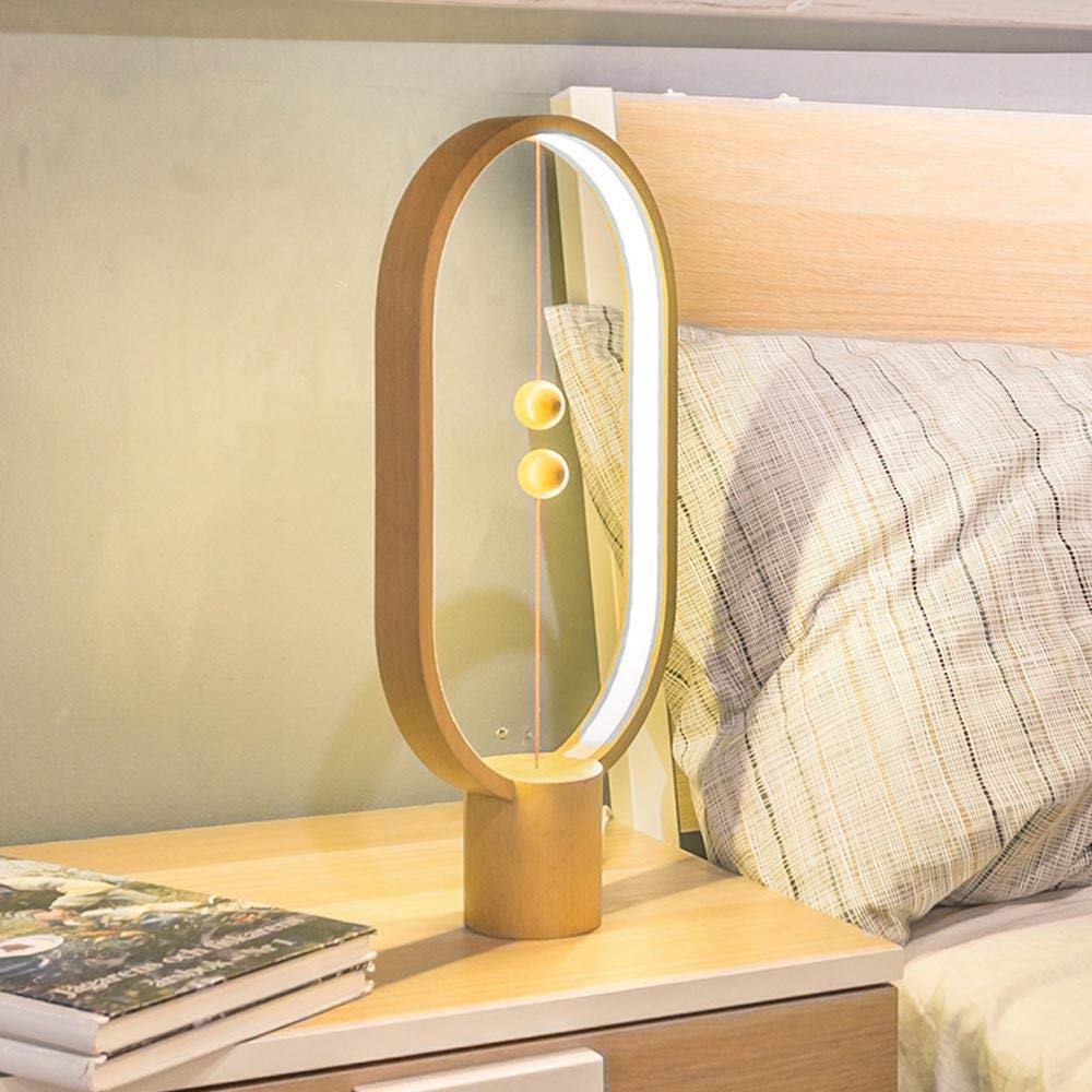 Lámpara de Mesa Moderno Balance con Diseño de Interruptor Flotante